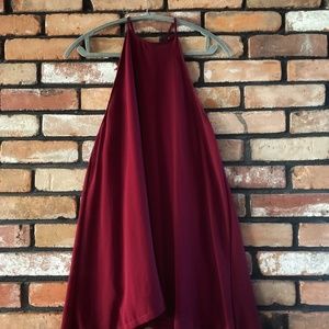 Mini Burgundy Dress